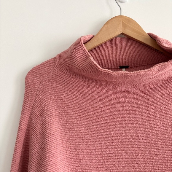 Free People Ottoman Slouchy Cowl Neck Tunic Dusty Rose - Picture 3 of 11